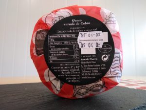 Queso Pequeño Cabra Primavera 2018 Contraetiqueta